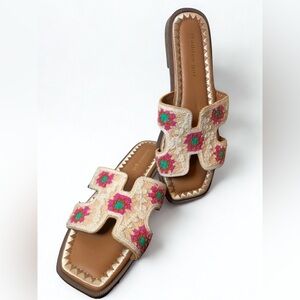 Madden Girl Hally Crochet Slide Sandal - Size 9